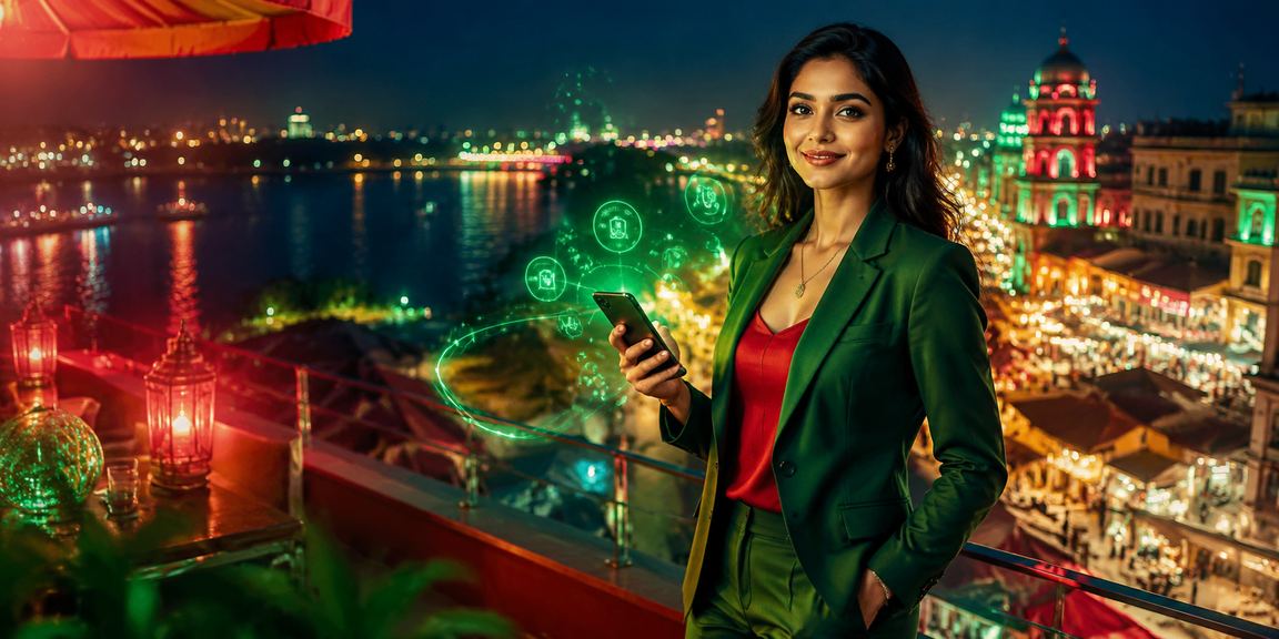 ময়মনসিংহে লাল-সবুজ পতাকার পটভূমিতে স্পোর্টস বেটিংয়ের দৃশ্য